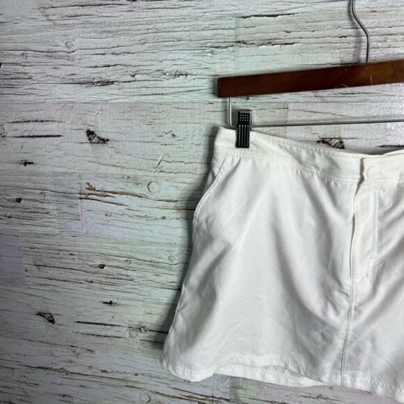 Lands' End Women's White Swim Skirt size 8 - Picture 2 of 9